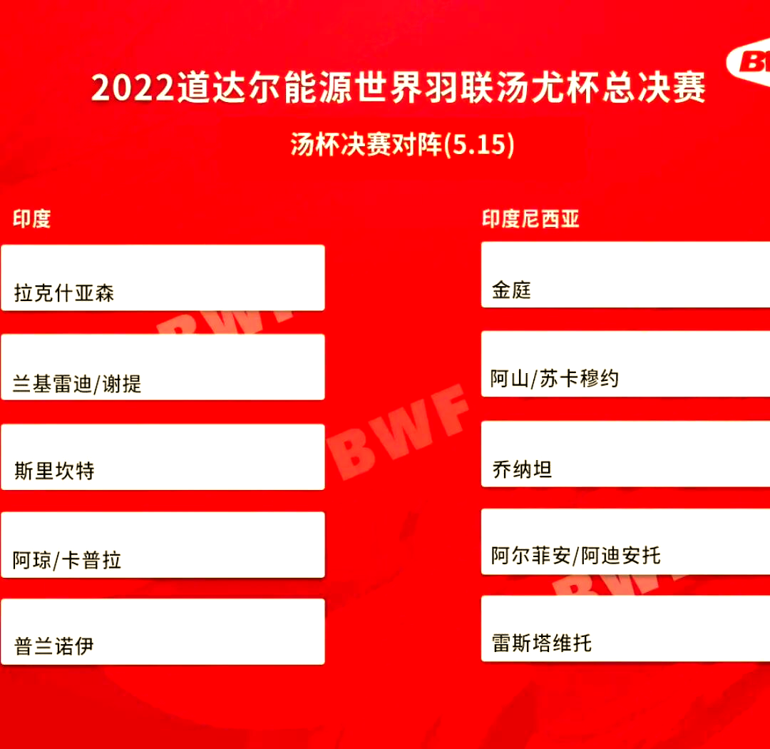 印尼羽毛球队力克丹麦羽毛球队，辛杜关键制胜